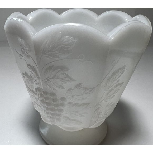 Vase Compote E.O Brody USA #2250 MU-20 4.5"x5" 3" Base Paneled Pedestal 1940s - Picture 5 of 10